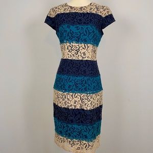 ANN TAYLOR Lace Layered Dress Size 4